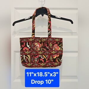 Vera Bradley Colorful Patterned Tote Handbag, EUC, Medium